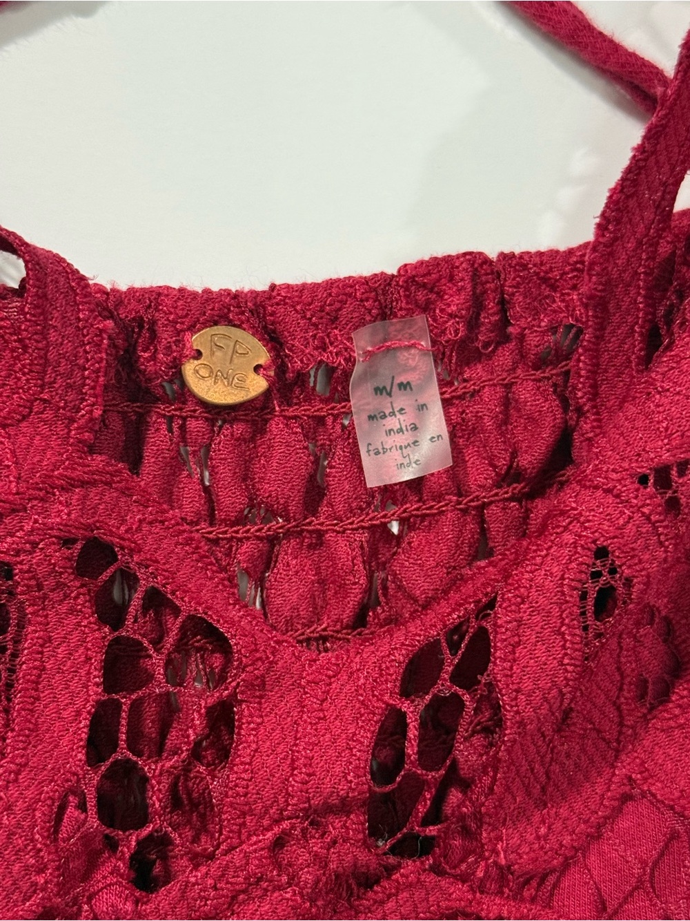 Free People Burgundy Lace Bodice Maxi Dress - Picture 3 of 3